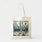 Tote Bag New York Holiday Elegance - Noël personnalisable (Devant)