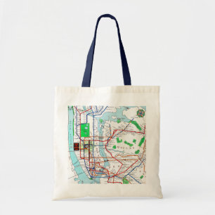 Tote Bag New York : Souterrain Map, 1940