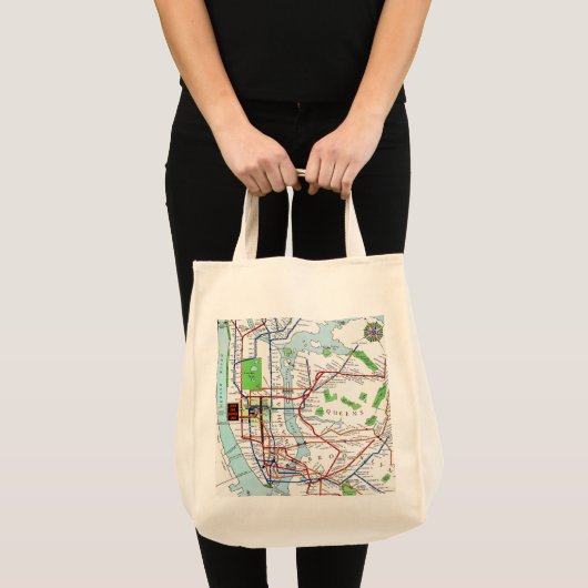 Tote Bag New York : Souterrain Map, 1940 (Devant (produit))