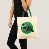 Tote Bag New Zealand Tui - Peinture en acrylique (Devant (produit))