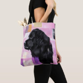 Tote Bag Newfie Abstrait (De près)