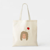 Tote Bag Newton Pomme Tombe Gravité Blague Drôle Science (Dos)