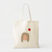 Tote Bag Newton Pomme Tombe Gravité Blague Drôle Science (Devant)