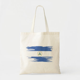 Tote Bag Nicaragua Drapeau pinceau