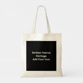 Tote Bag Nice Naughty Serbian Christmas Heritage (Dos)