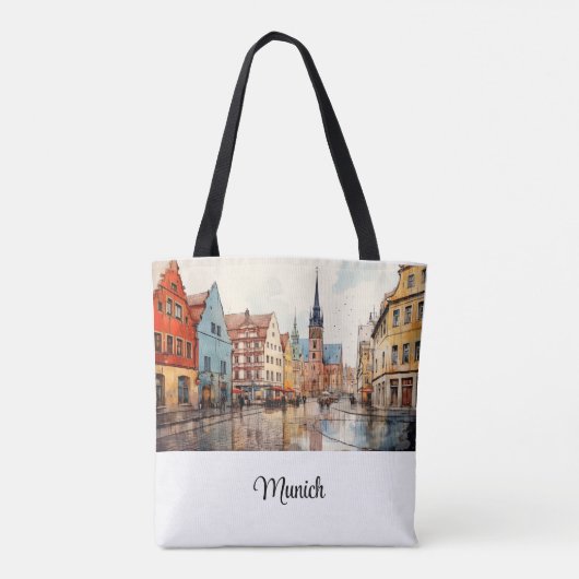 Tote Bag Nice peint Munich (Dos)