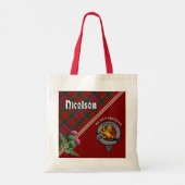Tote Bag Nicolson Clan Badge & Tartan Fourre-tout (Dos)