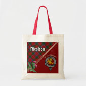 Tote Bag Nicolson Clan Badge & Tartan Fourre-tout (Devant)