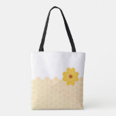 Tote Bag nid de miel Bumble Bee Flying Yellow Flowers (Dos)