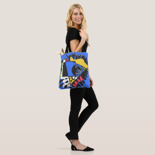 Tote Bag Nid d'oiseau - Noir bleu