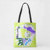 Tote Bag Nid d'oiseau - Oreiller blanc vert pastel (Devant)