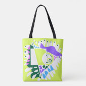 Tote Bag Nid d'oiseau - Oreiller blanc vert pastel (Dos)