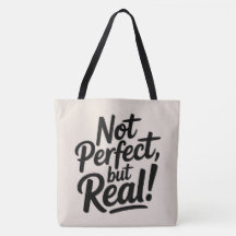 Tote Bag Niet perfect, maar echt