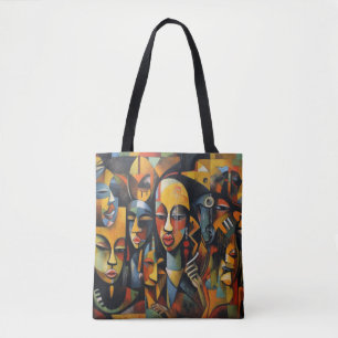 Tote Bag Nigeria, Art Abstrait nigérian, Art Africain