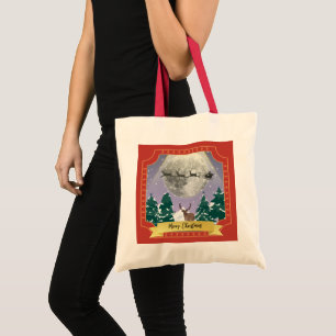 Tote Bag Night de Noël moderne Vintage