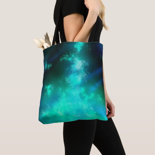 Tote Bag Night Sky Emerald Fourre-tout (De près)