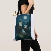 Tote Bag Night Watch - Famille d'aigle sous les étoiles (De près)