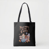 Tote Bag Nightmare avant café Citrouille épice Halloween (Devant)