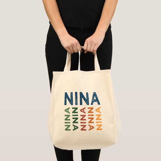 Tote Bag Nina Cute Colorée (Devant (produit))