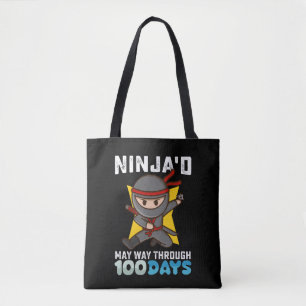 Tote Bag Ninja a fêté les 100 jours d'école à sa façon