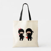 Tote Bag Ninja Pair, un garçon et une fille (Dos)