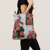 Tote Bag N'Interrompez Pas L'Argent Matin Café Thé Heure (De près)