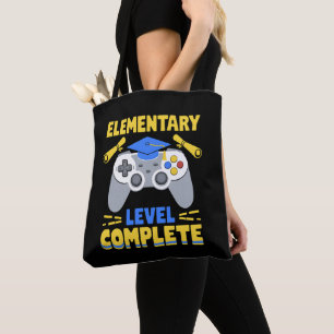 Tote Bag Niveau élémentaire Complet Jeu Gamer Graduation