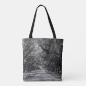 Tote Bag Niveaux De Gris De L'Avenue Des Chênes (Dos)