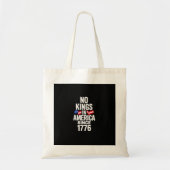 Tote Bag No Kings In America Since 1776 Simple Classic (Devant)