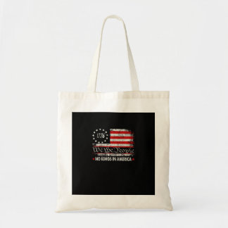 Tote Bag No Kings In America We The People Retro Cool