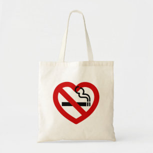 Tote Bag No Love For Smoking Sign