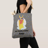 Tote Bag No-Prob-Llama Drôle Mignonne Llama avec étoiles (De près)