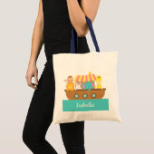 Tote Bag Noah's Ark, de mignons animaux pour les enfants (Devant (produit))
