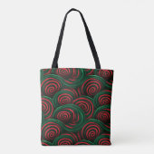 Tote Bag Noël 3D, rouge et vert (Dos)
