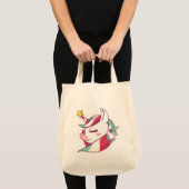 Tote Bag Noël à la licorne (Devant (produit))