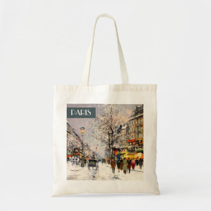 Tote Bag Noël à Paris. Cadeau de Noël