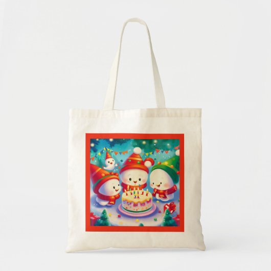 Tote Bag Noël Anniversaire 6 (Devant)