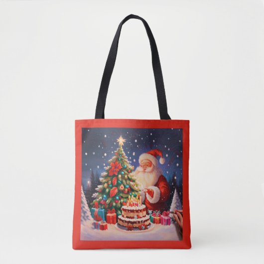 Tote Bag Noël Anniversaire 9 (Devant)