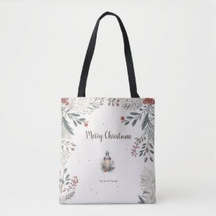 Tote Bag Noël Aquarelle Salutations