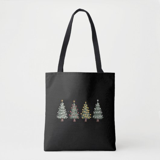 Tote Bag Noël Arbre cadeau de vacances hiver (Devant)