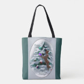 Tote Bag Noël Basenji (Dos)