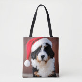 Tote Bag Noël Bernedoodle (Devant)