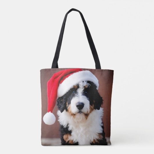 Tote Bag Noël Bernedoodle (Dos)
