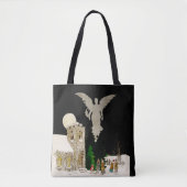 Tote Bag Noël blanc (Devant)