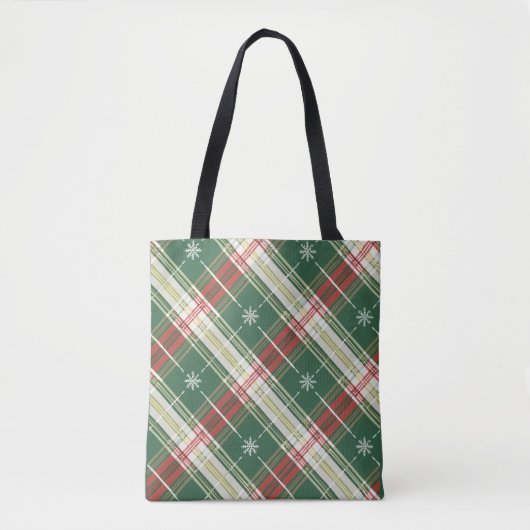 Tote Bag Noel blanc Plat Or (Devant)