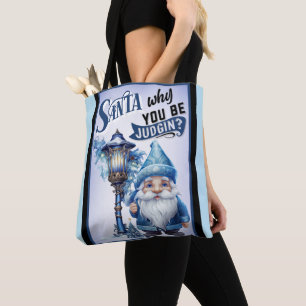 Tote Bag Noël bleu Cutie rétro