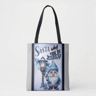 Tote Bag Noël bleu Cutie rétro