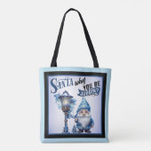 Tote Bag Noël bleu Cutie rétro (Dos)