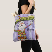 Tote Bag Noël Caricature mignonne, je crois en Père Noël (De près)