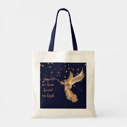 Tote Bag Noël Carol Angel's nous avons entendu en haut (Dos)